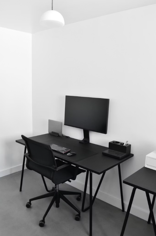 Projects - (Desc: Desk Setup with a Laptop, Coffee, and a Plant)